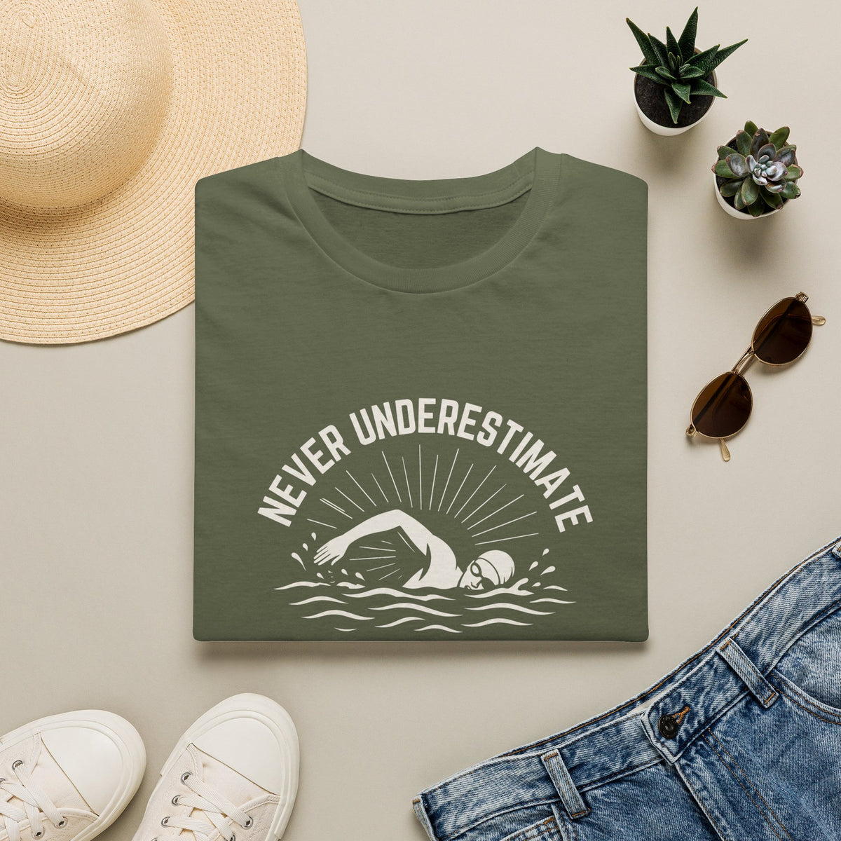 Never Underestimate (m) T-Shirt