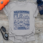 Swim Hat Cartoon T-Shirt