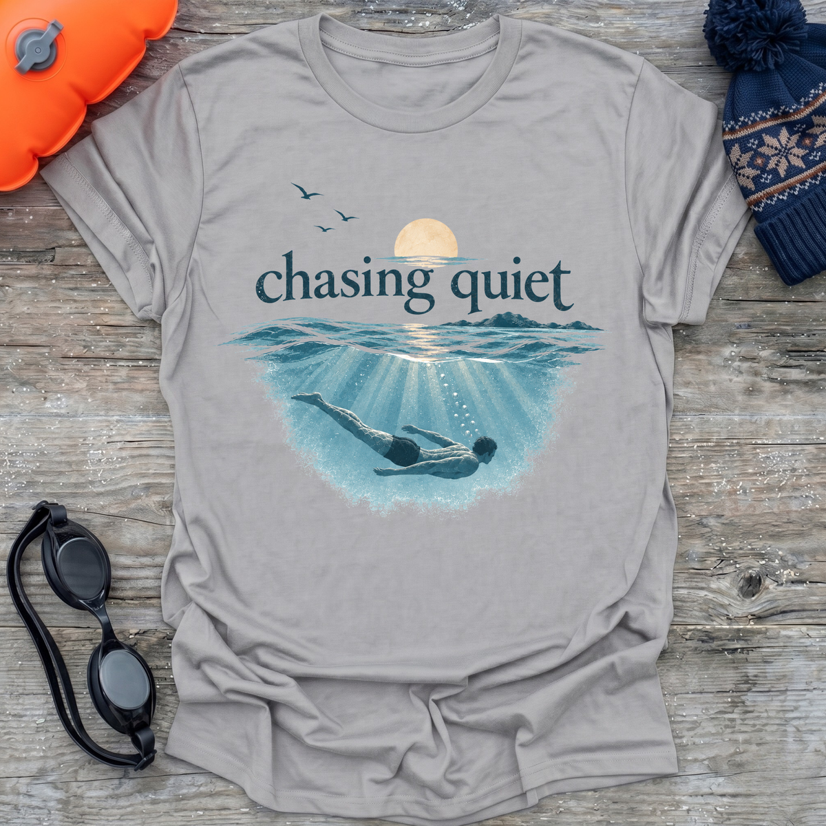 Chasing Quiet Swim (m) T-Shirt