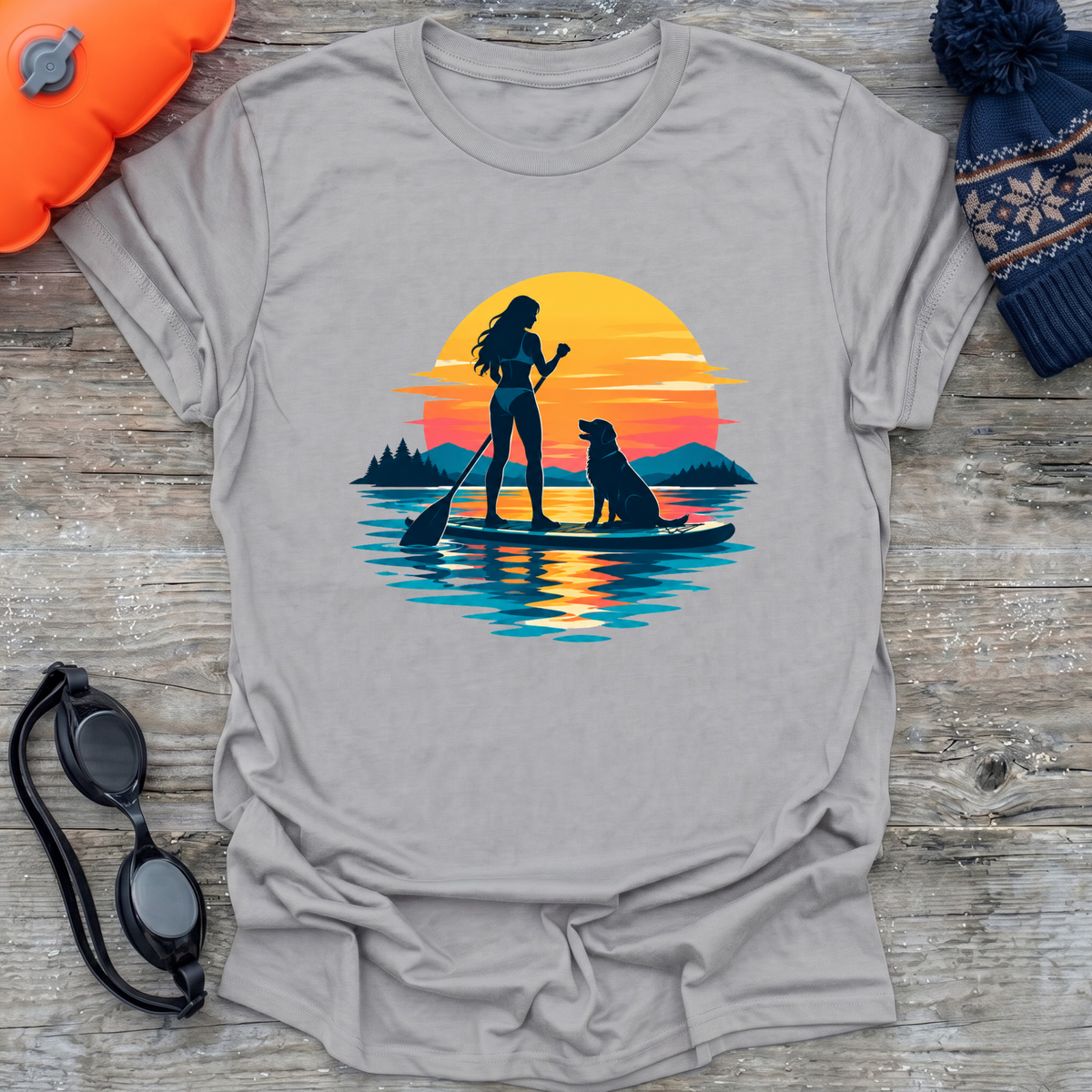 SUP Woman & Dog T-Shirt