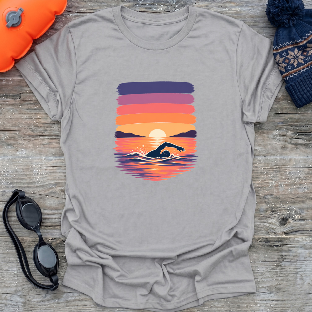 Brushstrokes Sunset T-Shirt
