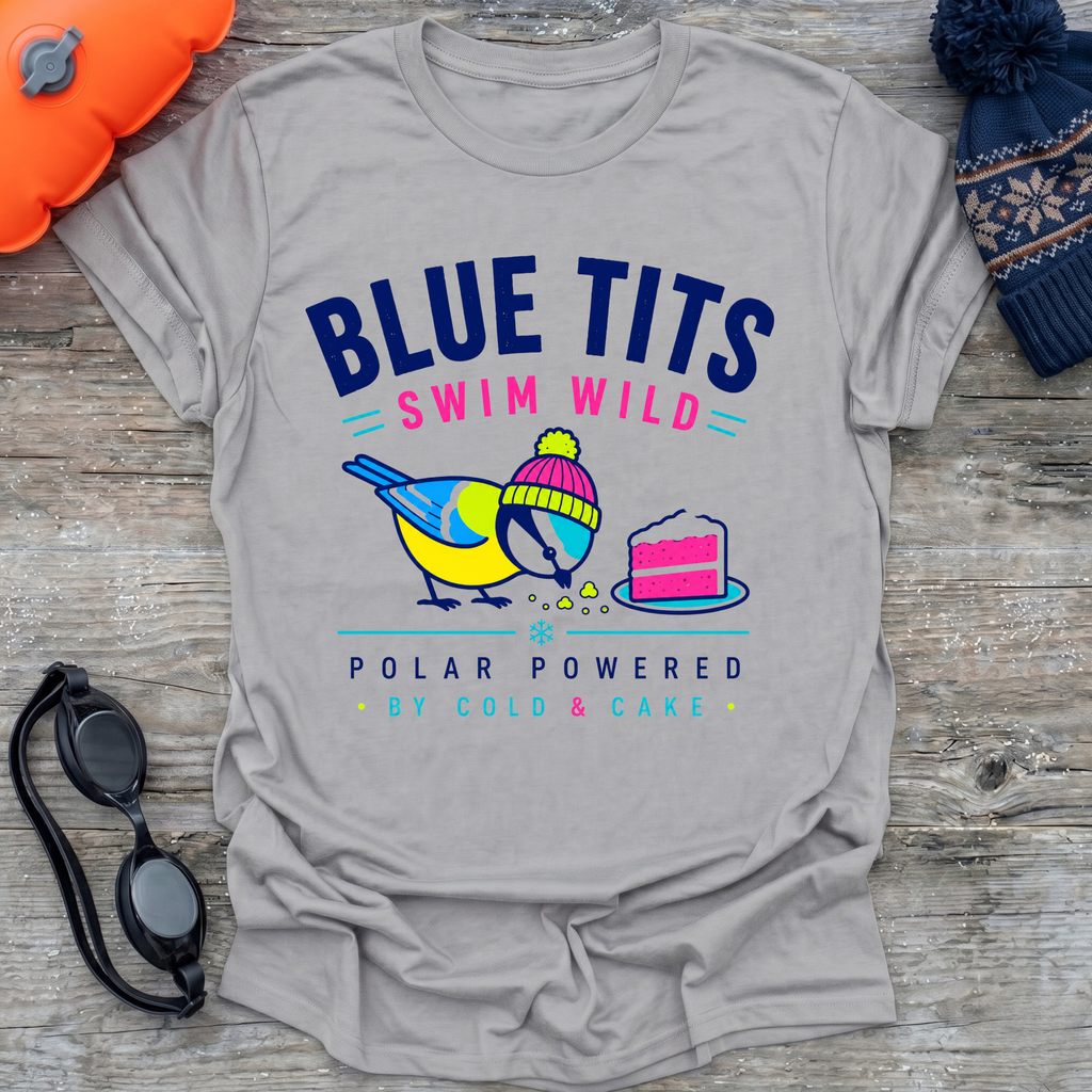 Blue Tits Cake T-Shirt