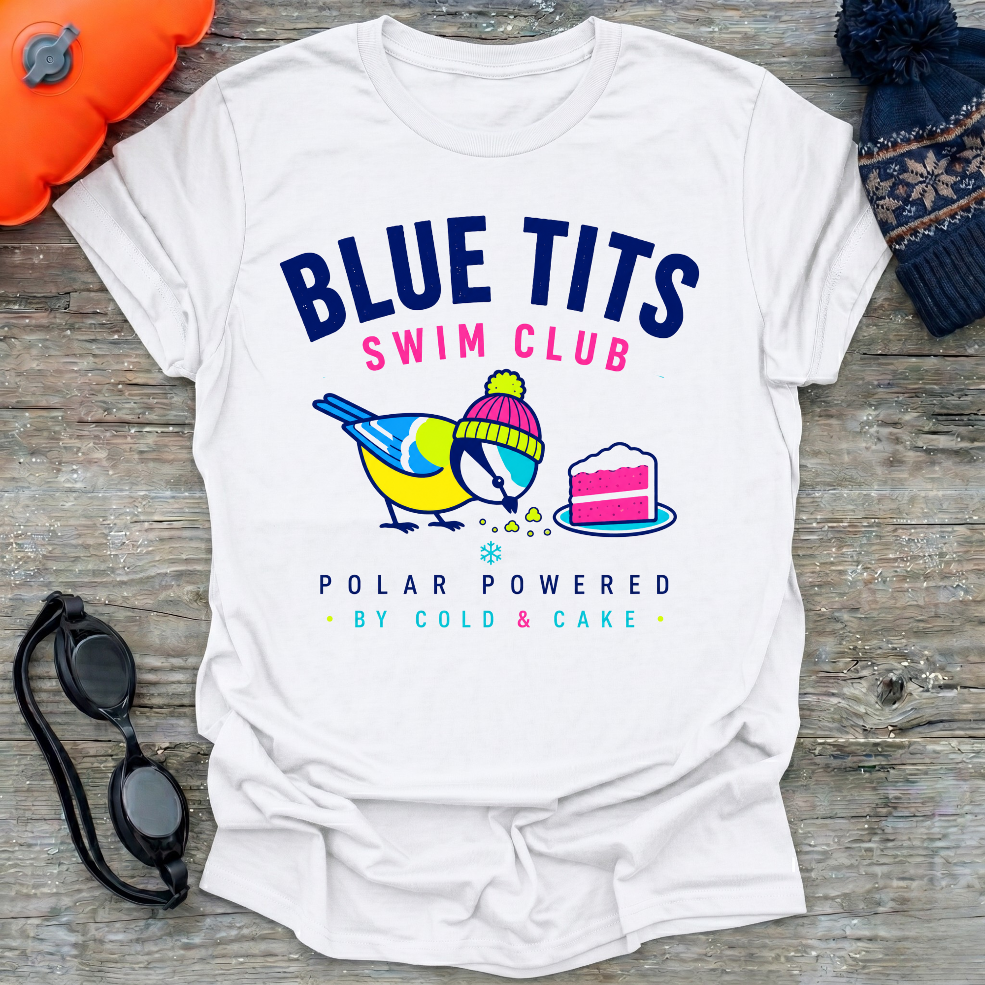 Blue Tits Cake T-Shirt