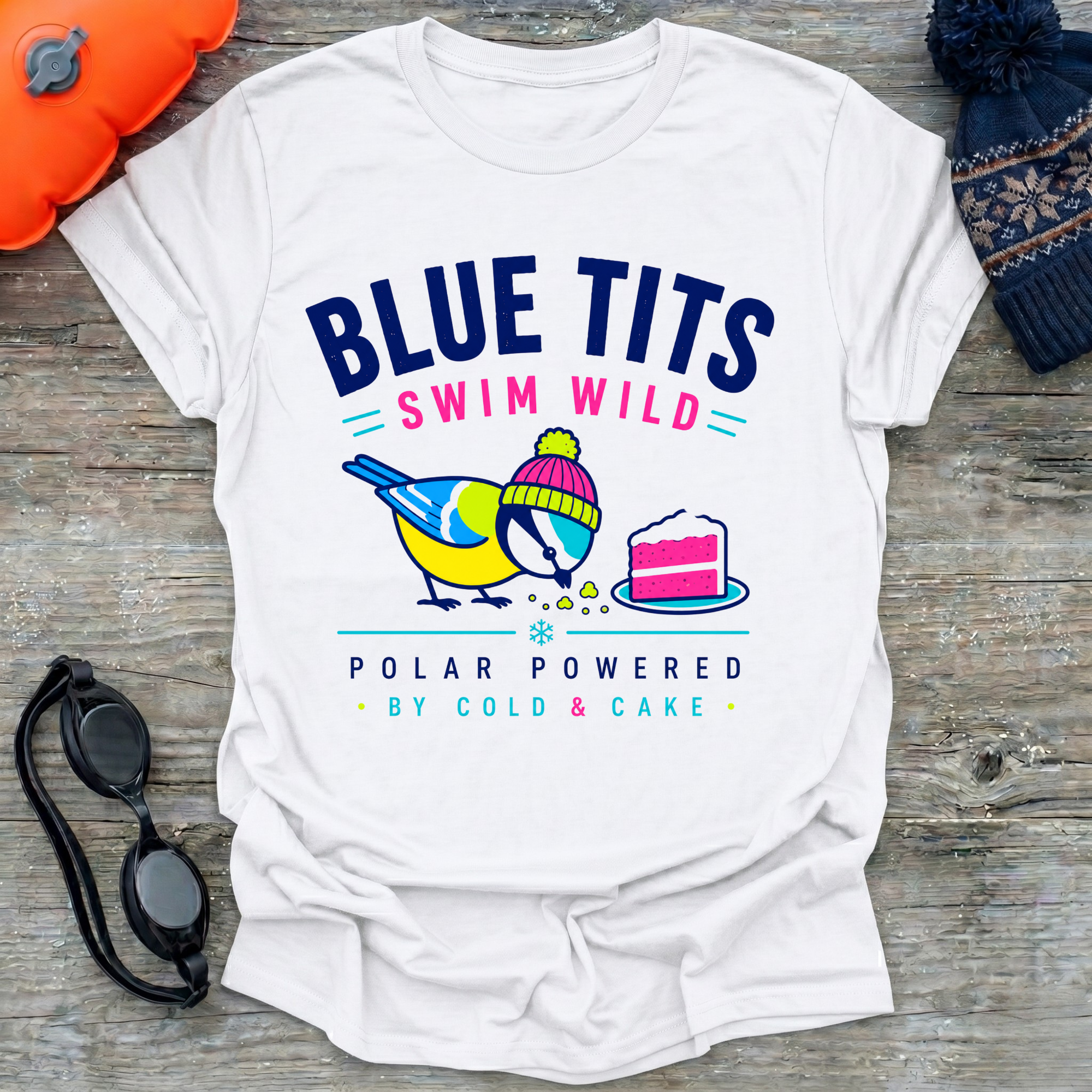 Blue Tits Cake T-Shirt