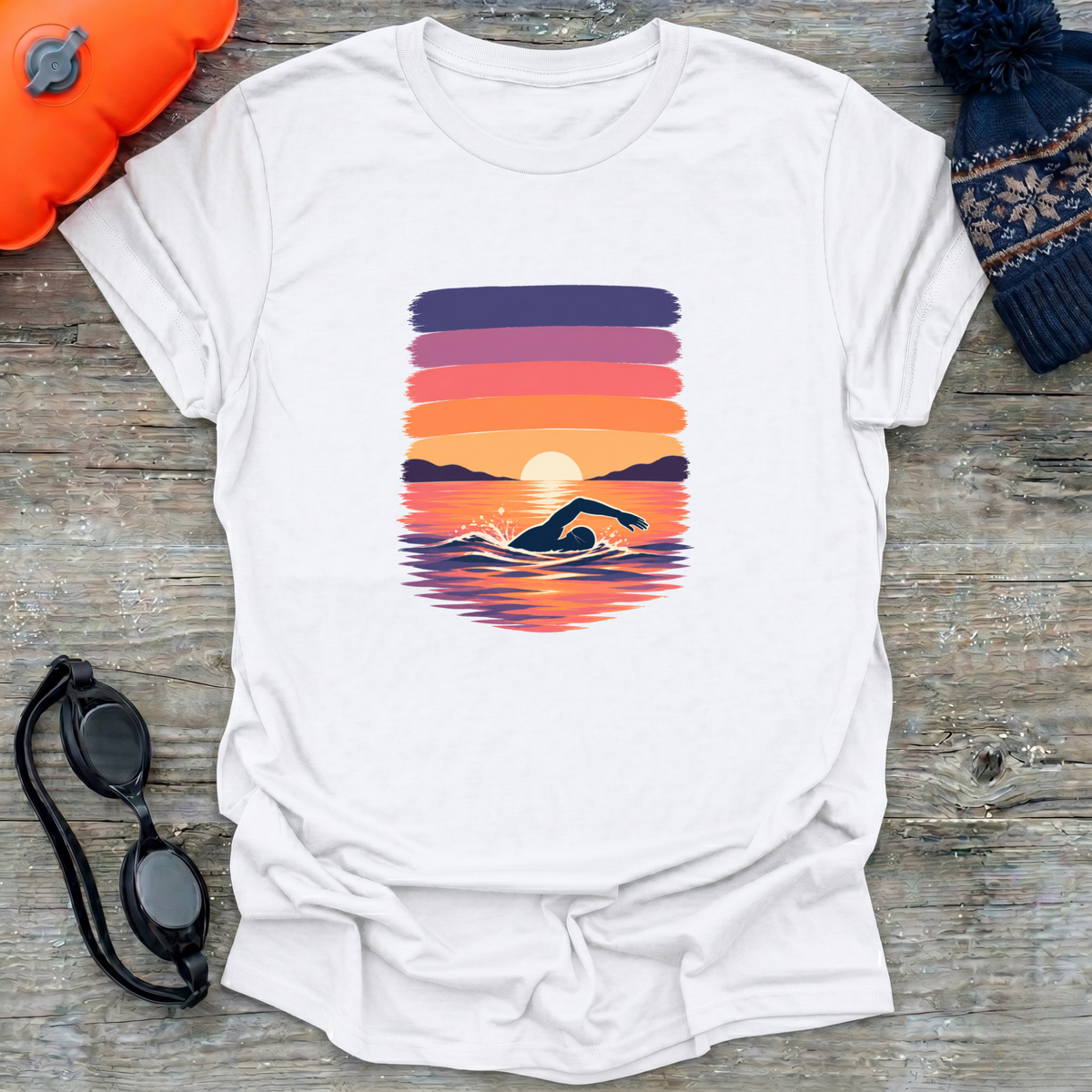 Brushstrokes Sunset T-Shirt