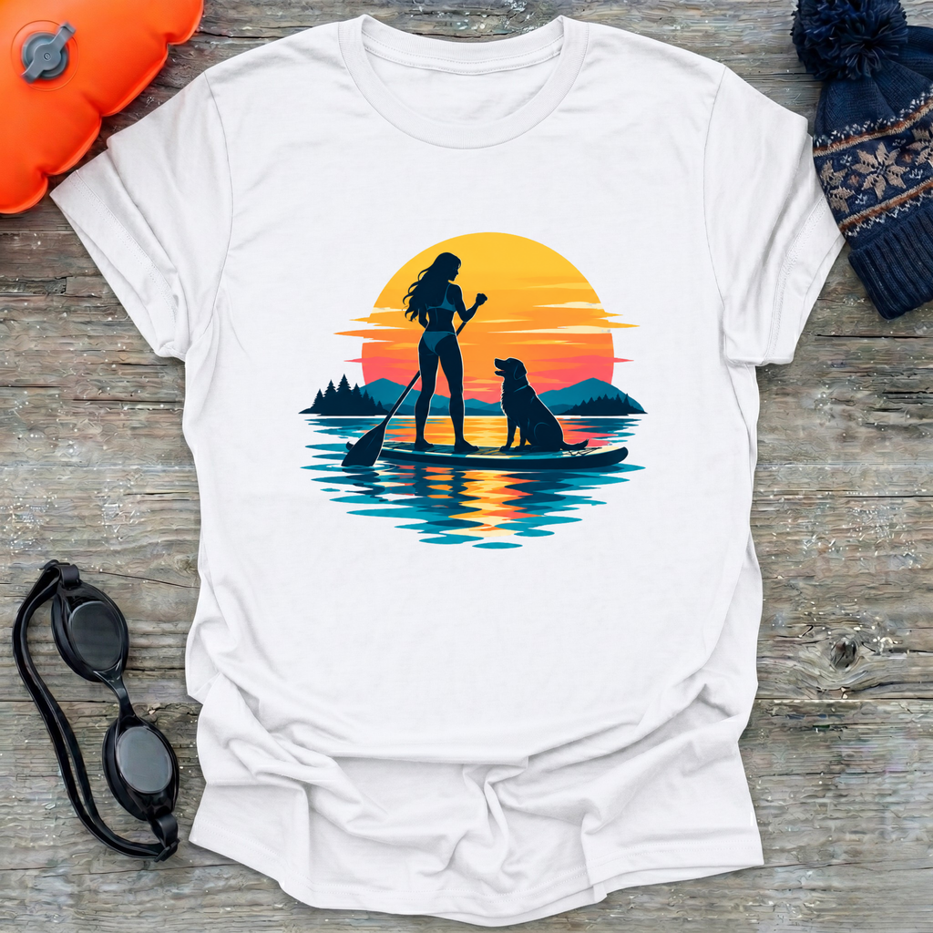 SUP Woman & Dog T-Shirt