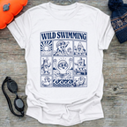 Swim Hat Cartoon T-Shirt