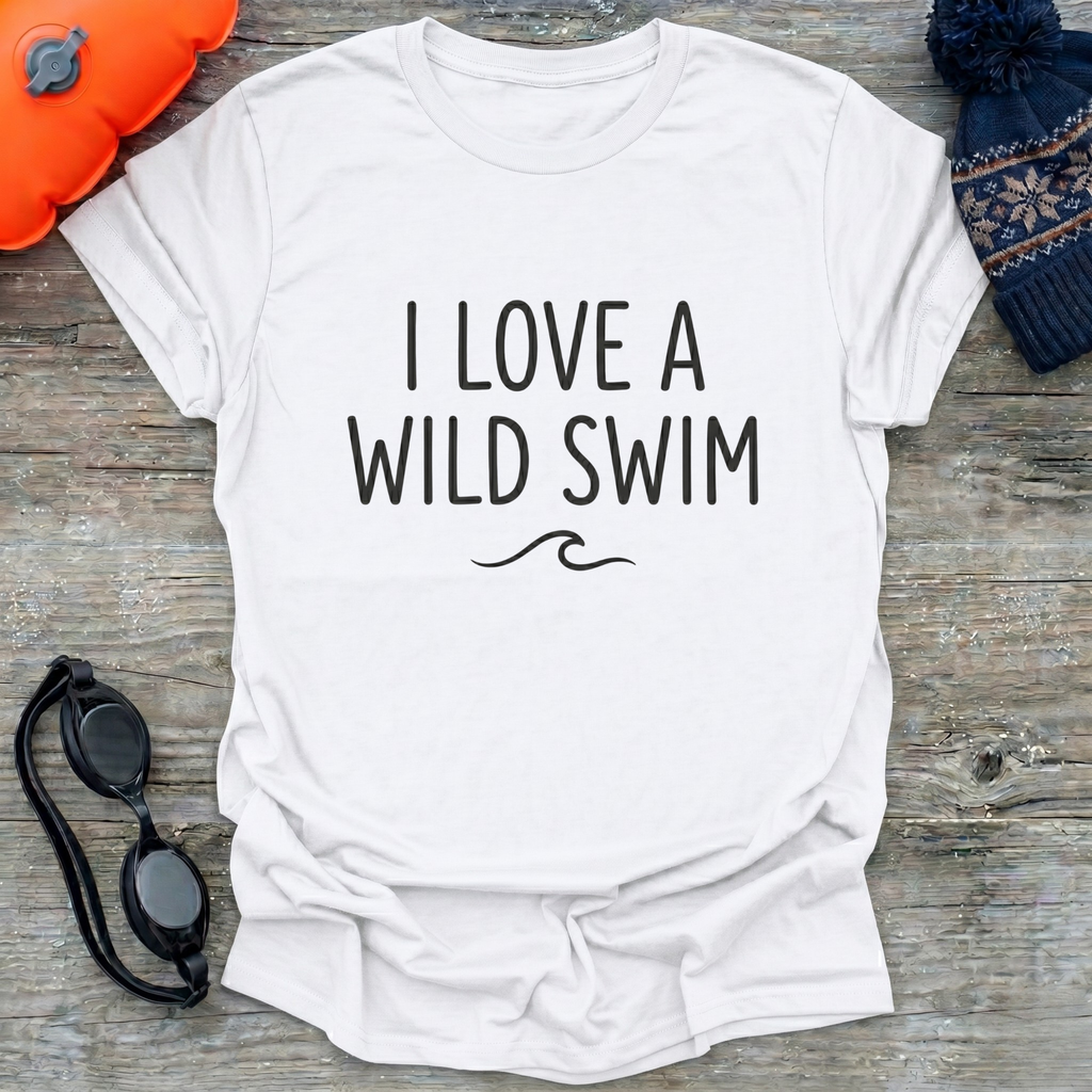 I Love A Wild Swim Wave T-Shirt