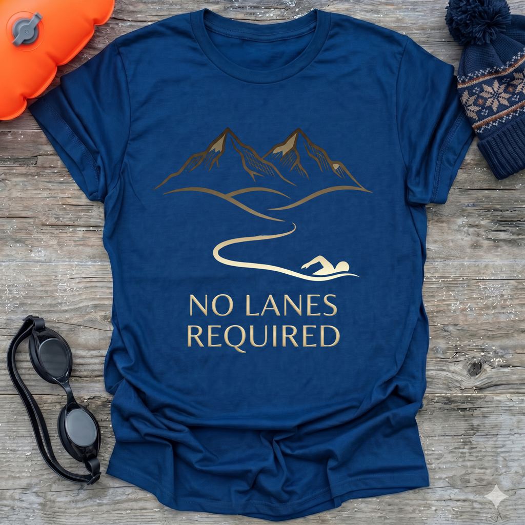 No Lanes Required Swim Lines T-Shirt