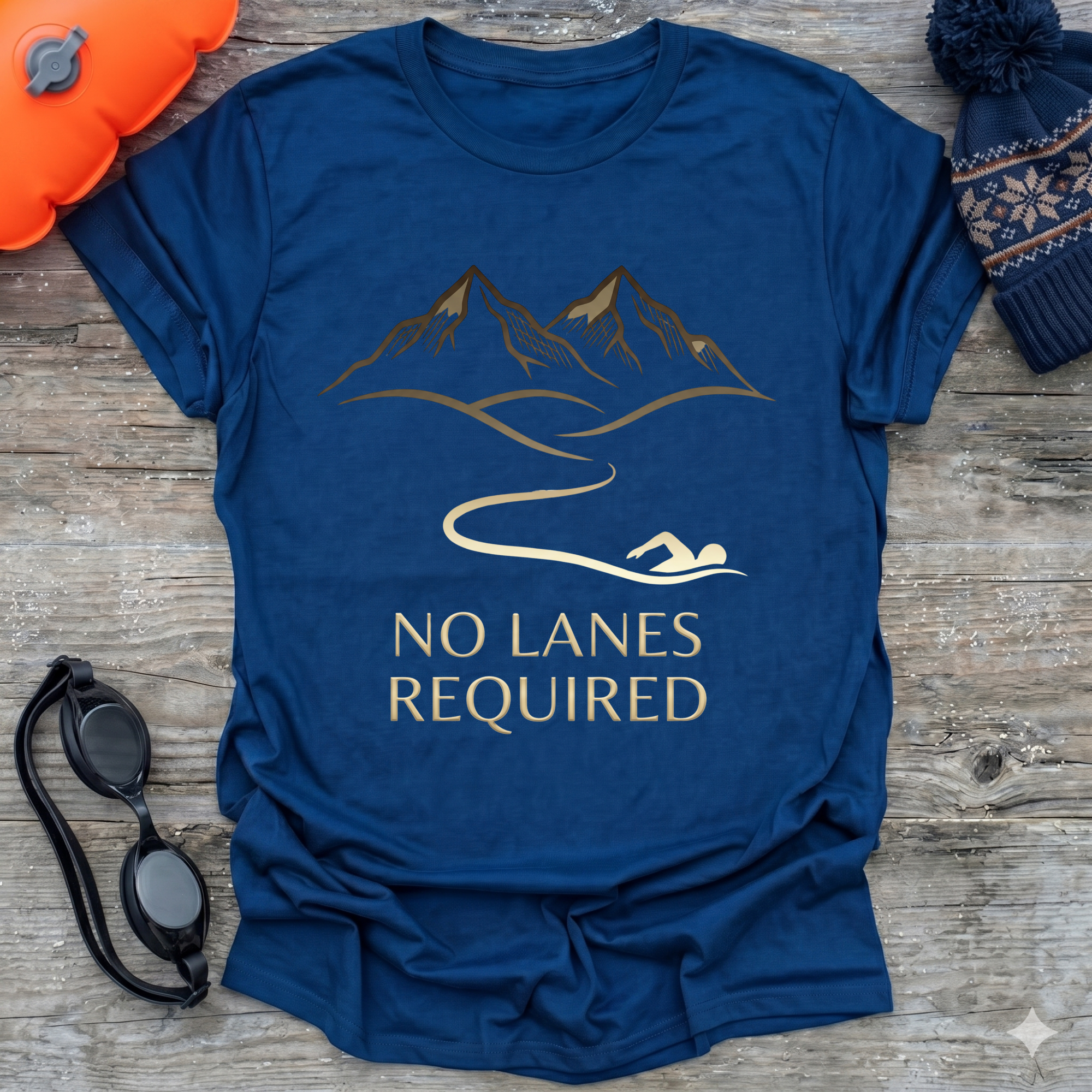 No Lanes Required Swim Lines T-Shirt