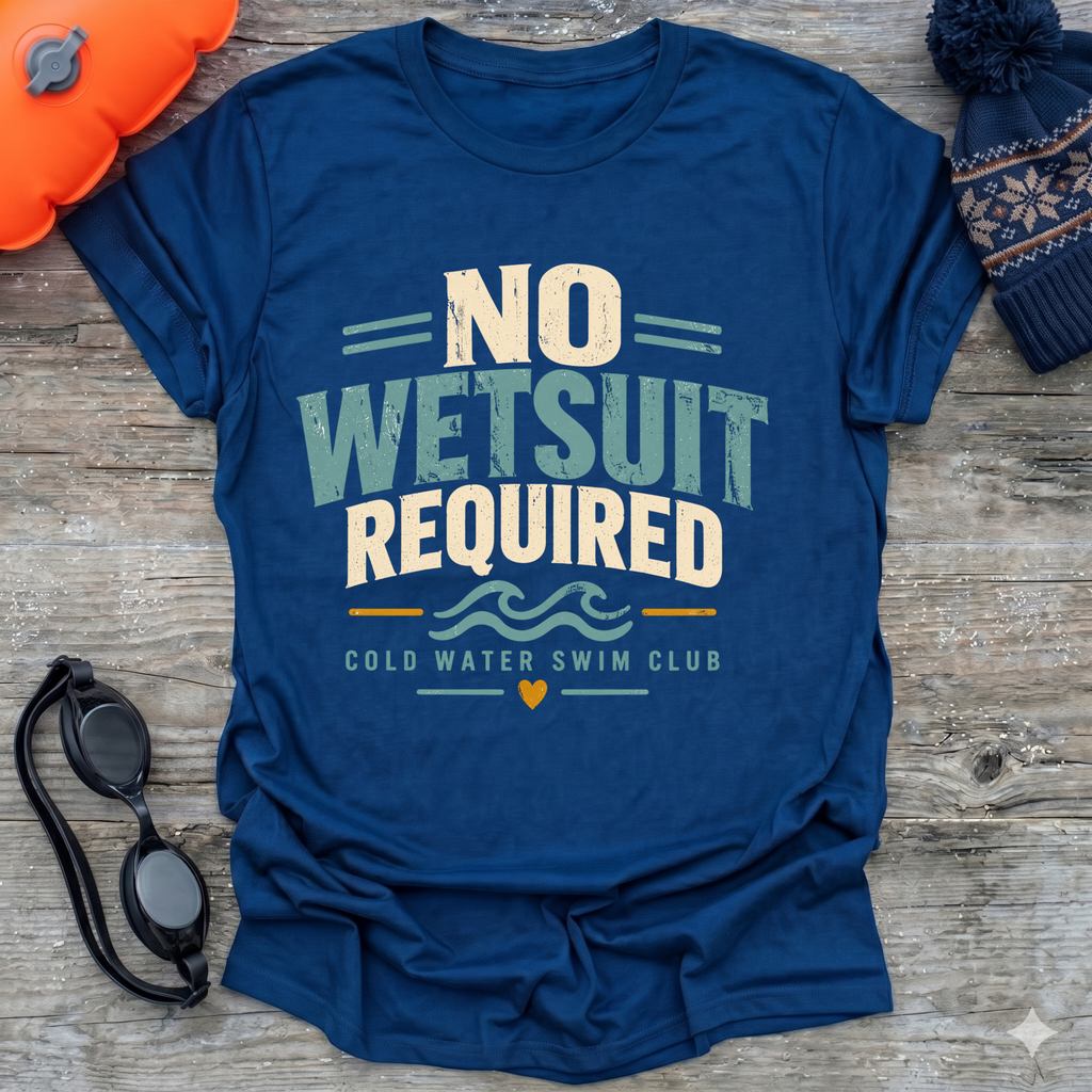 No Wetsuit Text T-Shirt