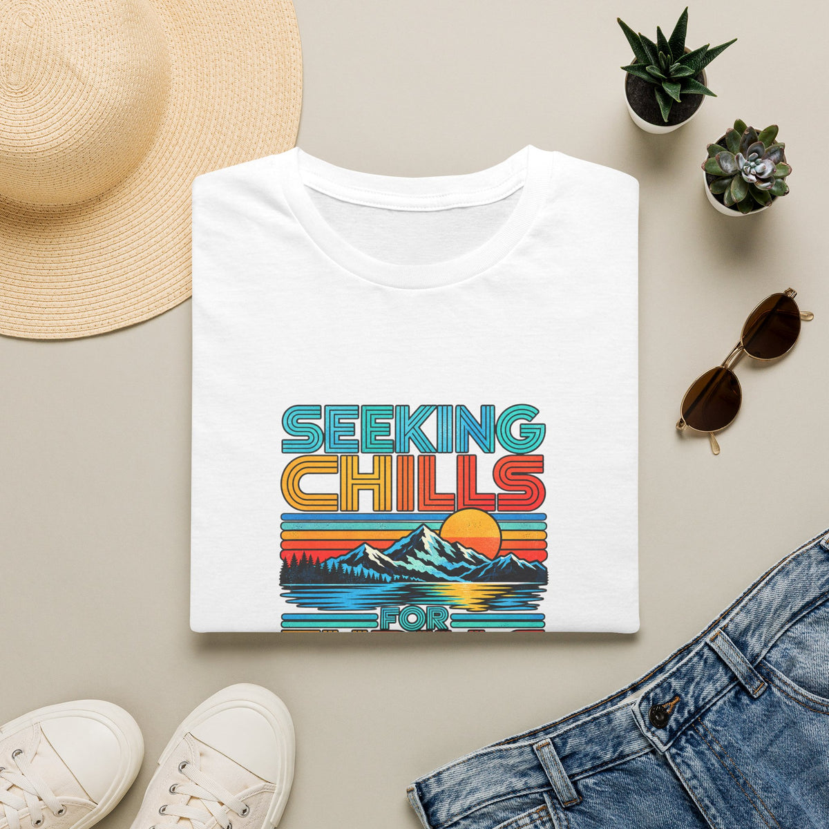 Seeking Chills Multicolour T-Shirt