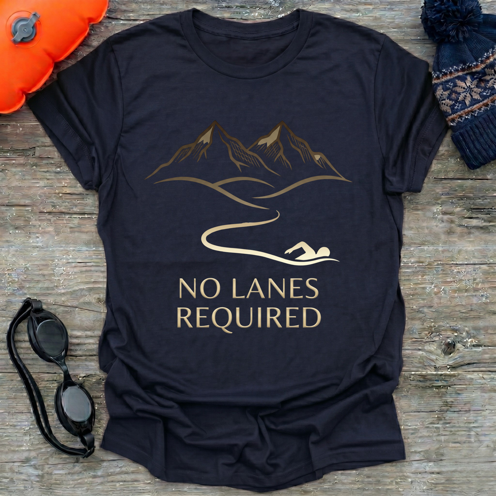No Lanes Required Swim Lines T-Shirt