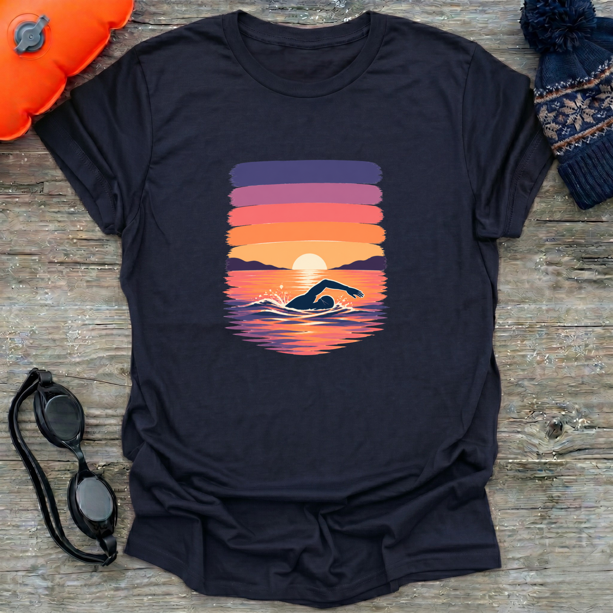Brushstrokes Sunset T-Shirt