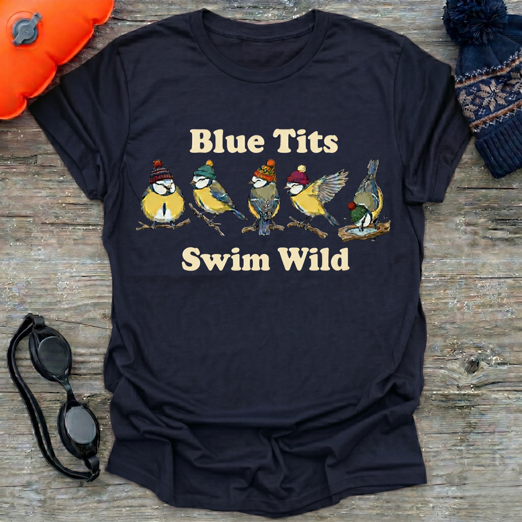 Blue Tits Swim Wild T-Shirt