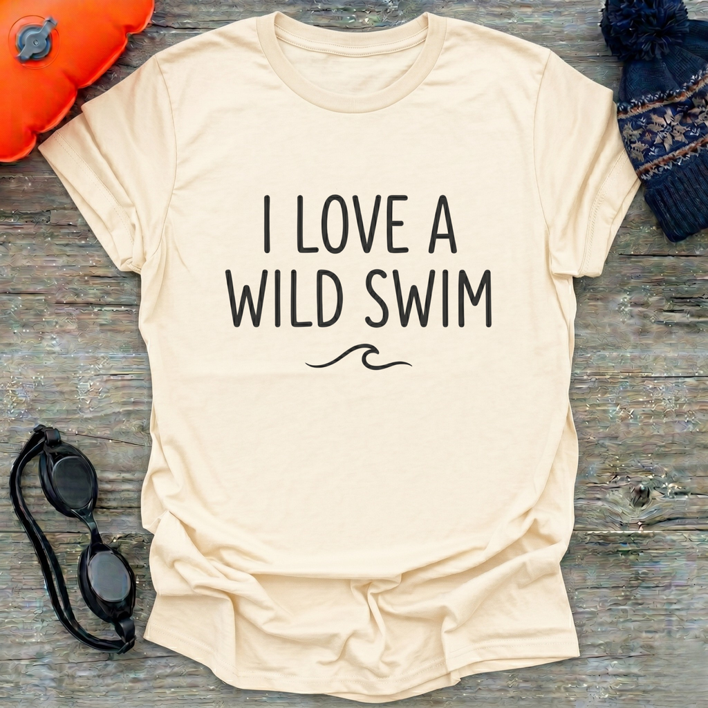 I Love A Wild Swim Wave T-Shirt
