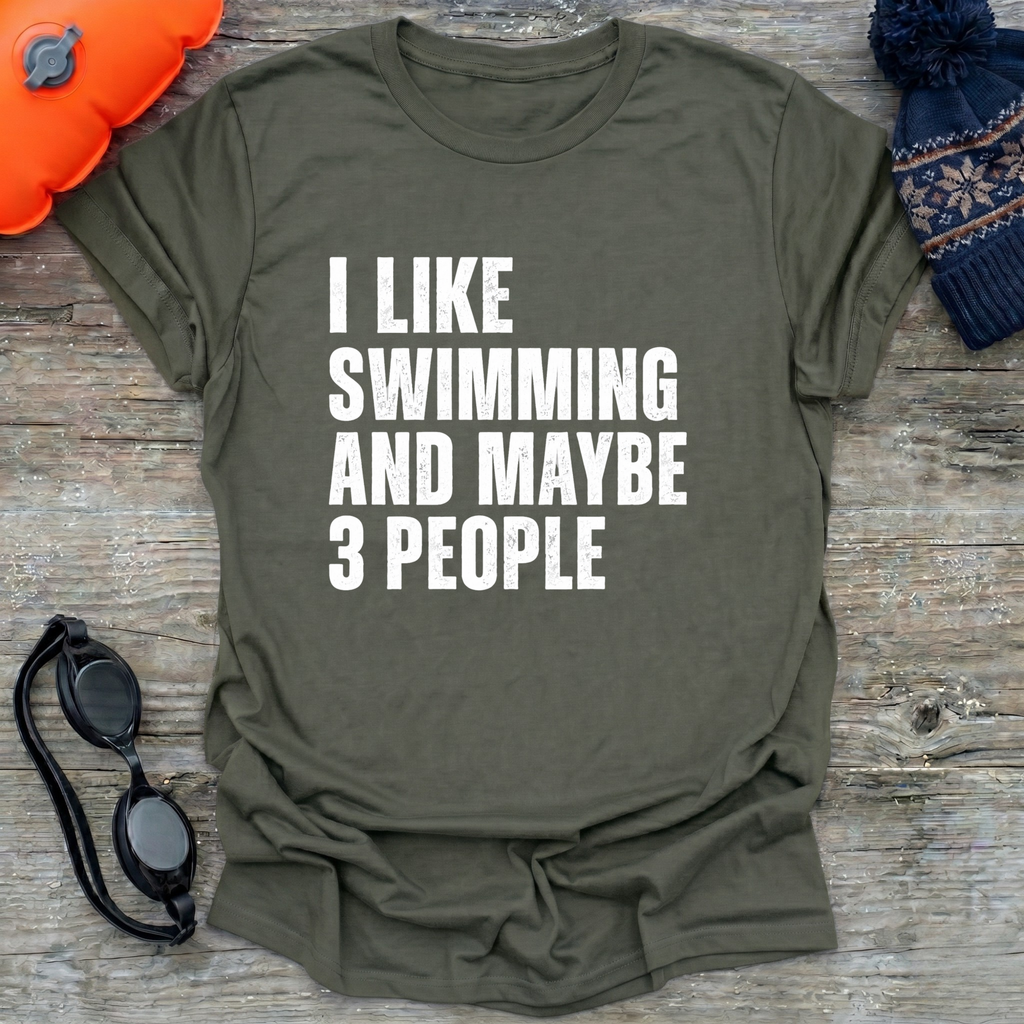 I Like 3 Swim T-Shirt
