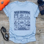 Swim Hat Cartoon T-Shirt