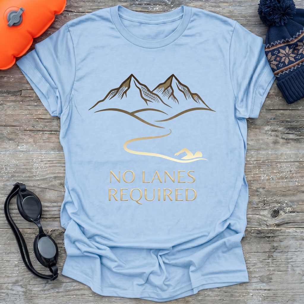 No Lanes Required Swim Lines T-Shirt