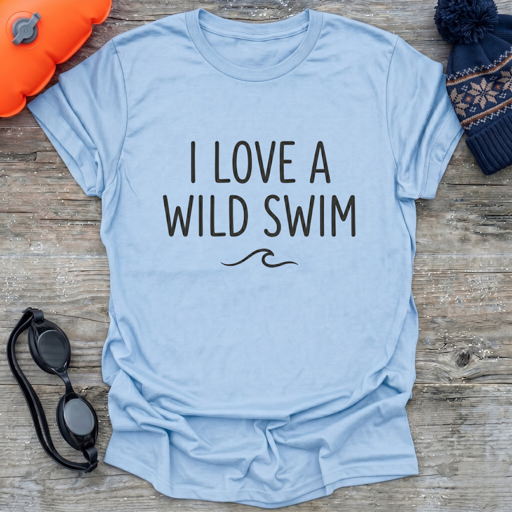 I Love A Wild Swim Wave T-Shirt