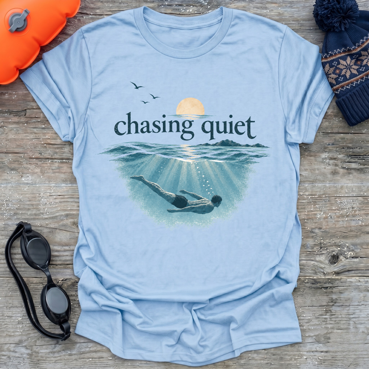 Chasing Quiet Swim (m) T-Shirt