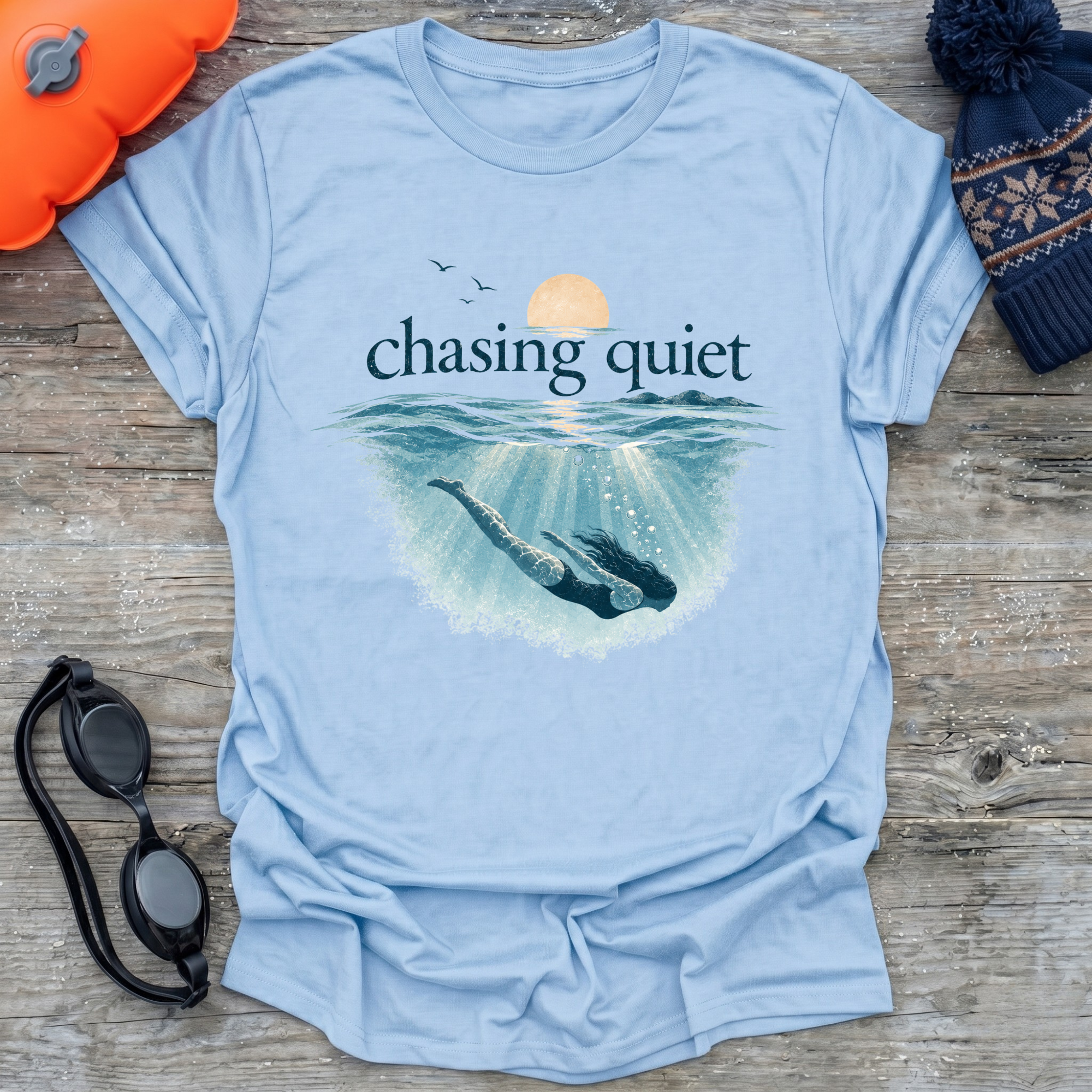 Chasing Quiet Swim (f) T-Shirt