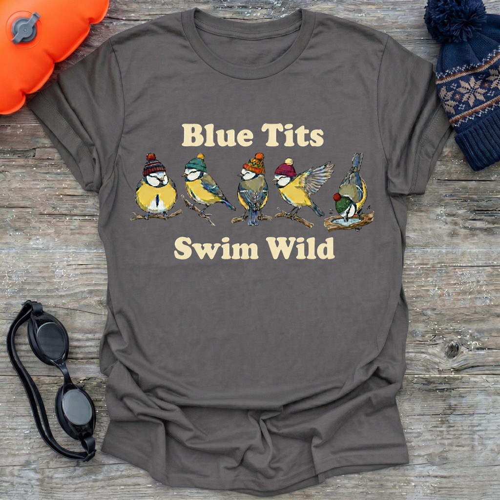 Blue Tits Swim Wild T-Shirt