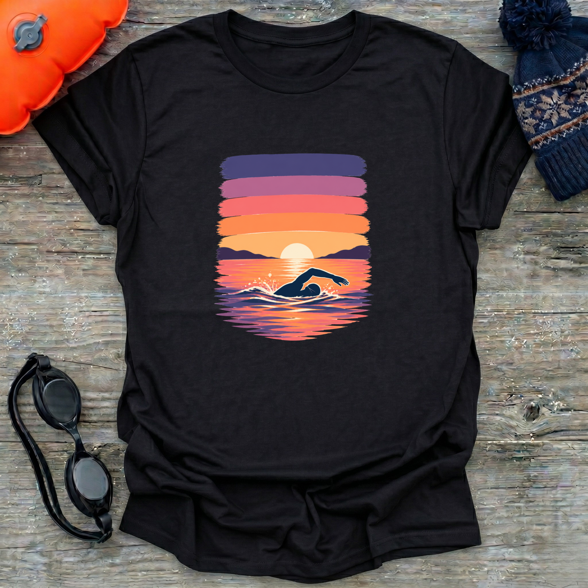 Brushstrokes Sunset T-Shirt
