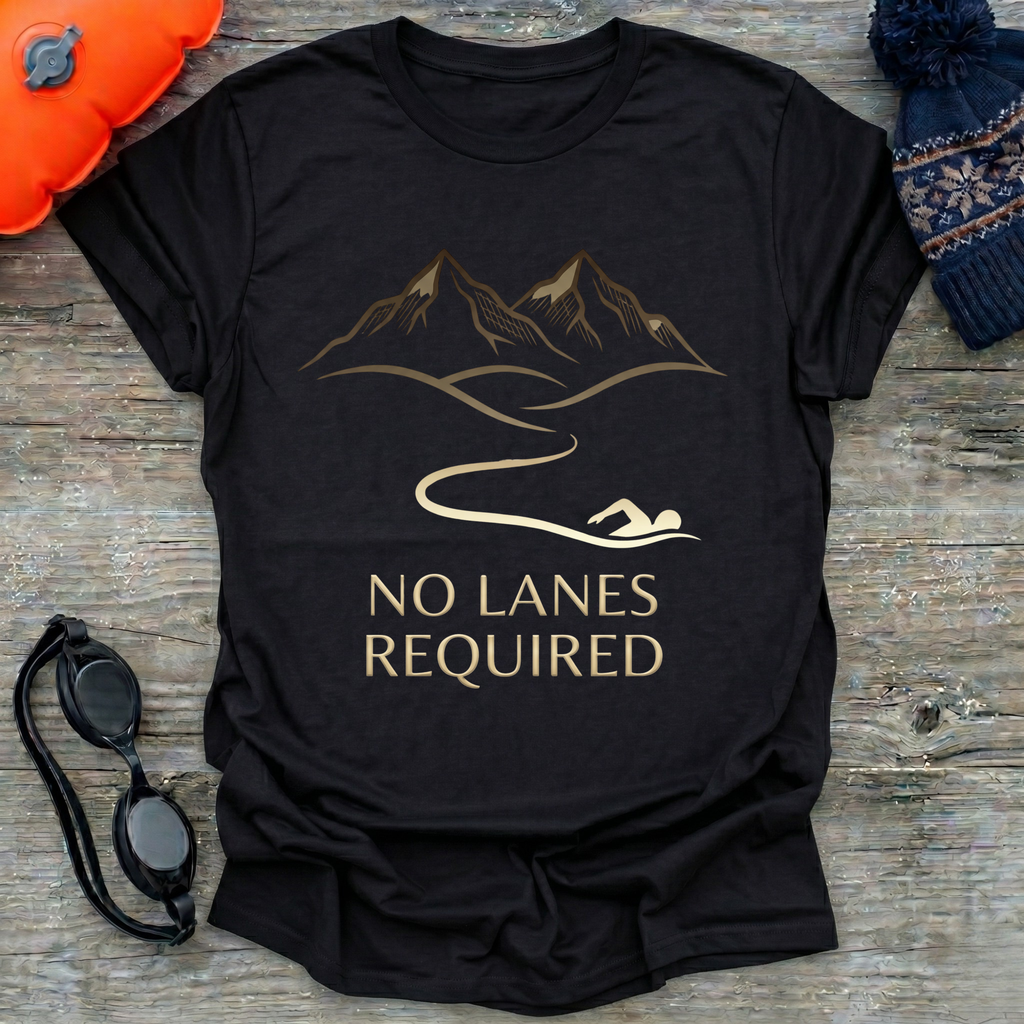 No Lanes Required Swim Lines T-Shirt