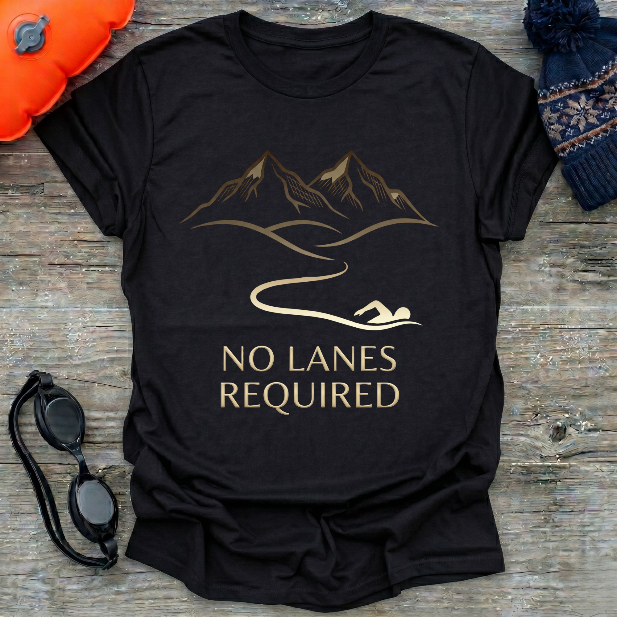 No Lanes Required Swim Lines T-Shirt