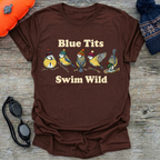 Blue Tits Swim Wild T-Shirt