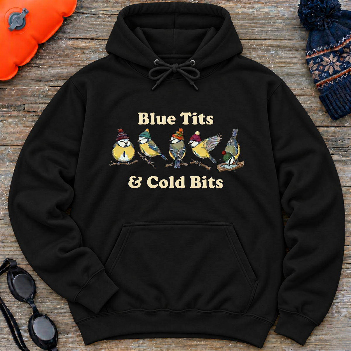Blue Tits Hooded Sweatshirt
