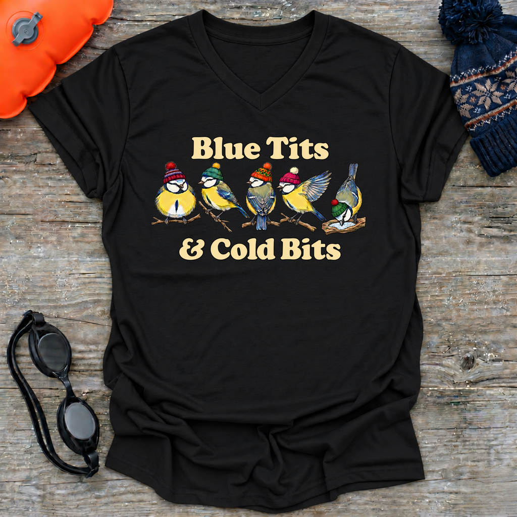 Blue Tits V Neck
