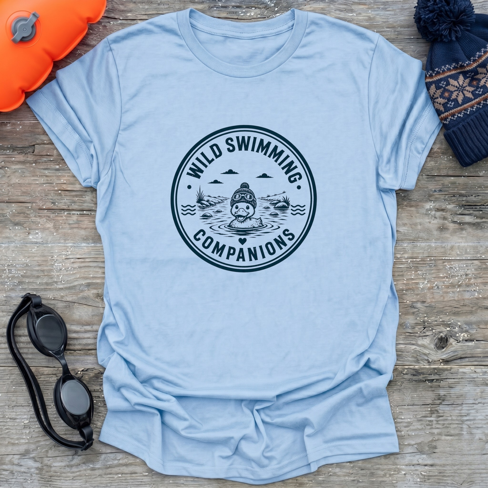 Duck in Beanie Badge T-Shirt
