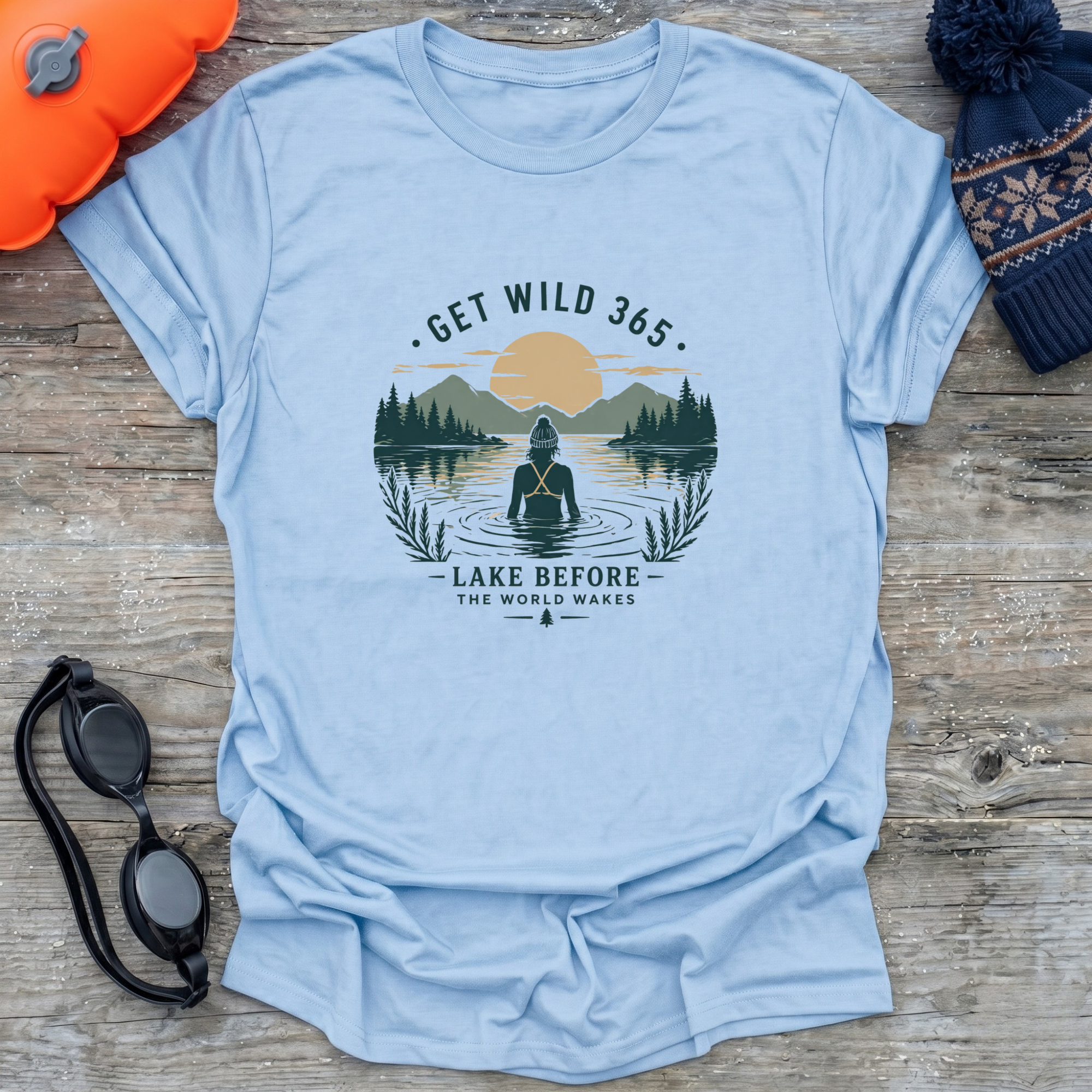 Lake Before Wakes Bobble T-Shirt