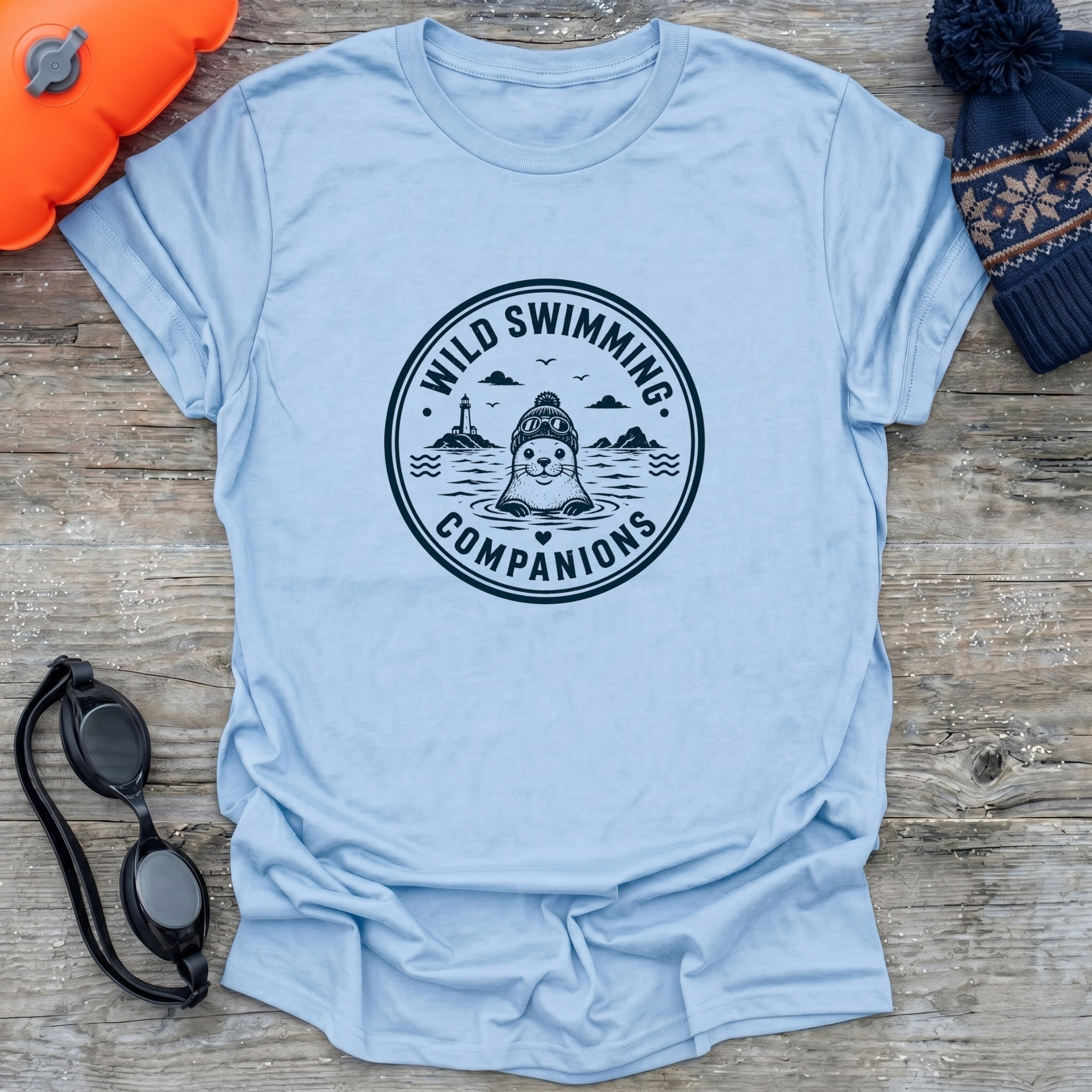 Seal In Beanie T-Shirt