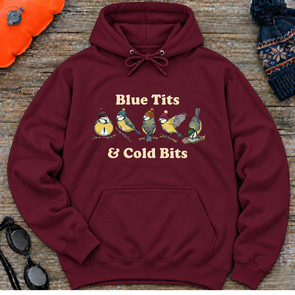 Blue Tits Hooded Sweatshirt