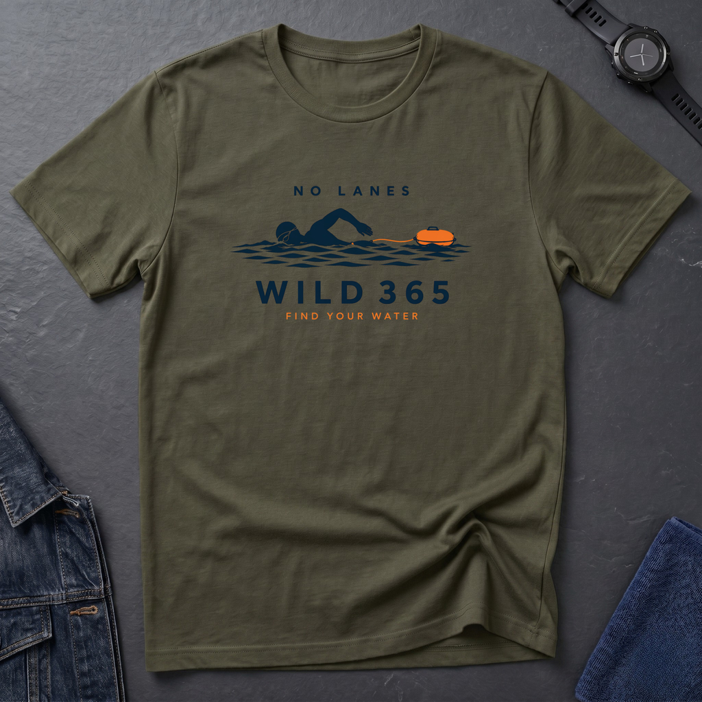 No Lanes Silhouette Swimmer T-Shirt