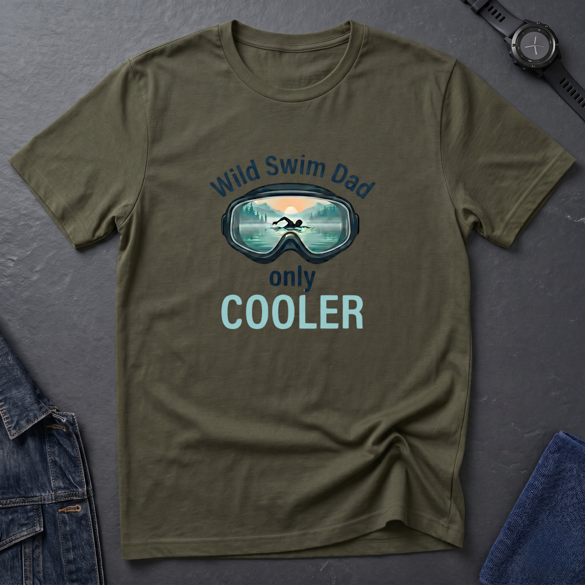 Wid Swim Dad T-Shirt
