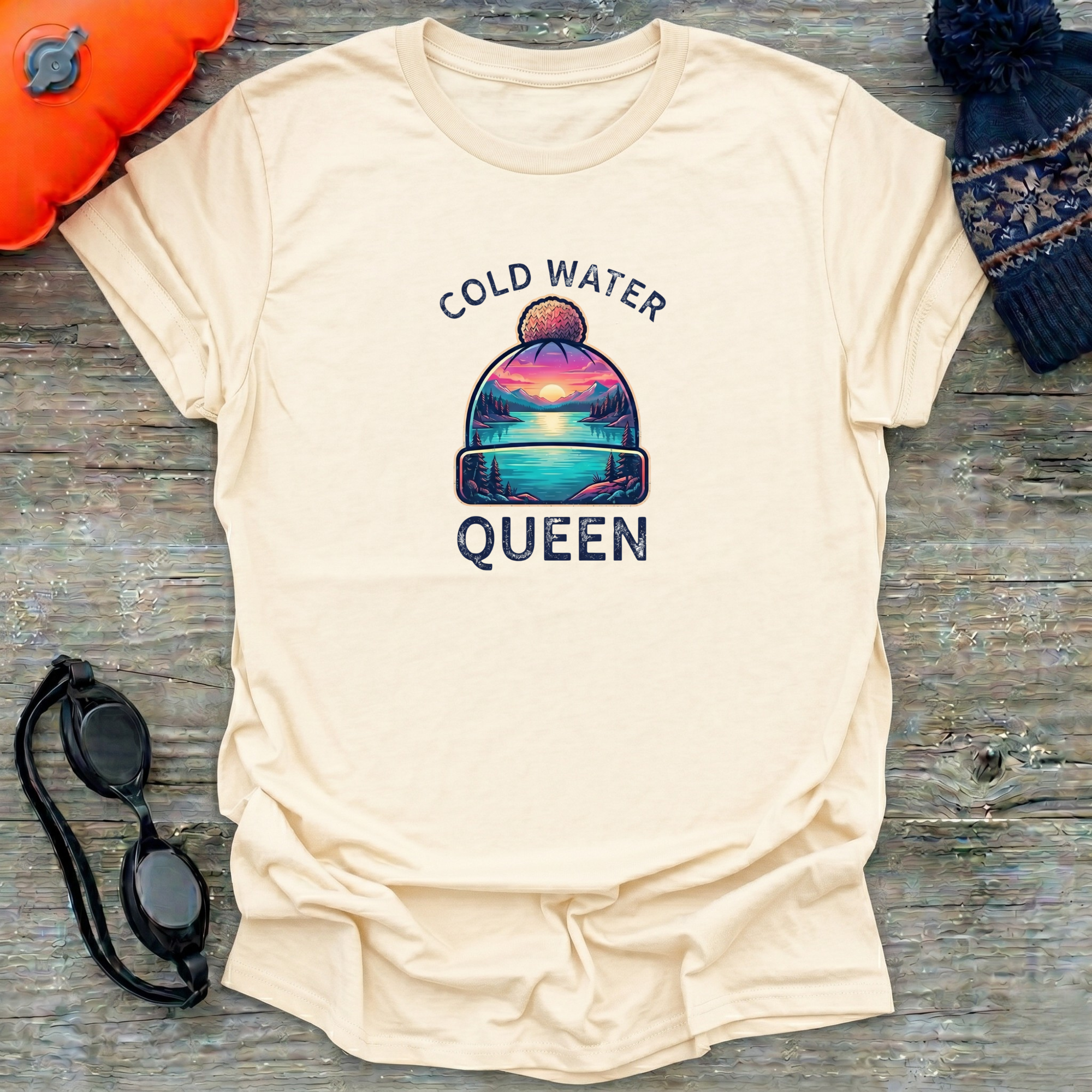 Multi Colour Queen Bobble Hat T-Shirt