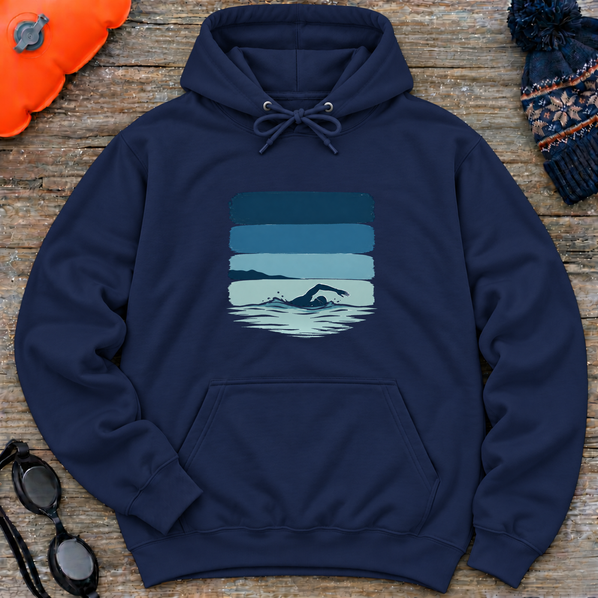 BrushStrokes Hooded Sweatshirt