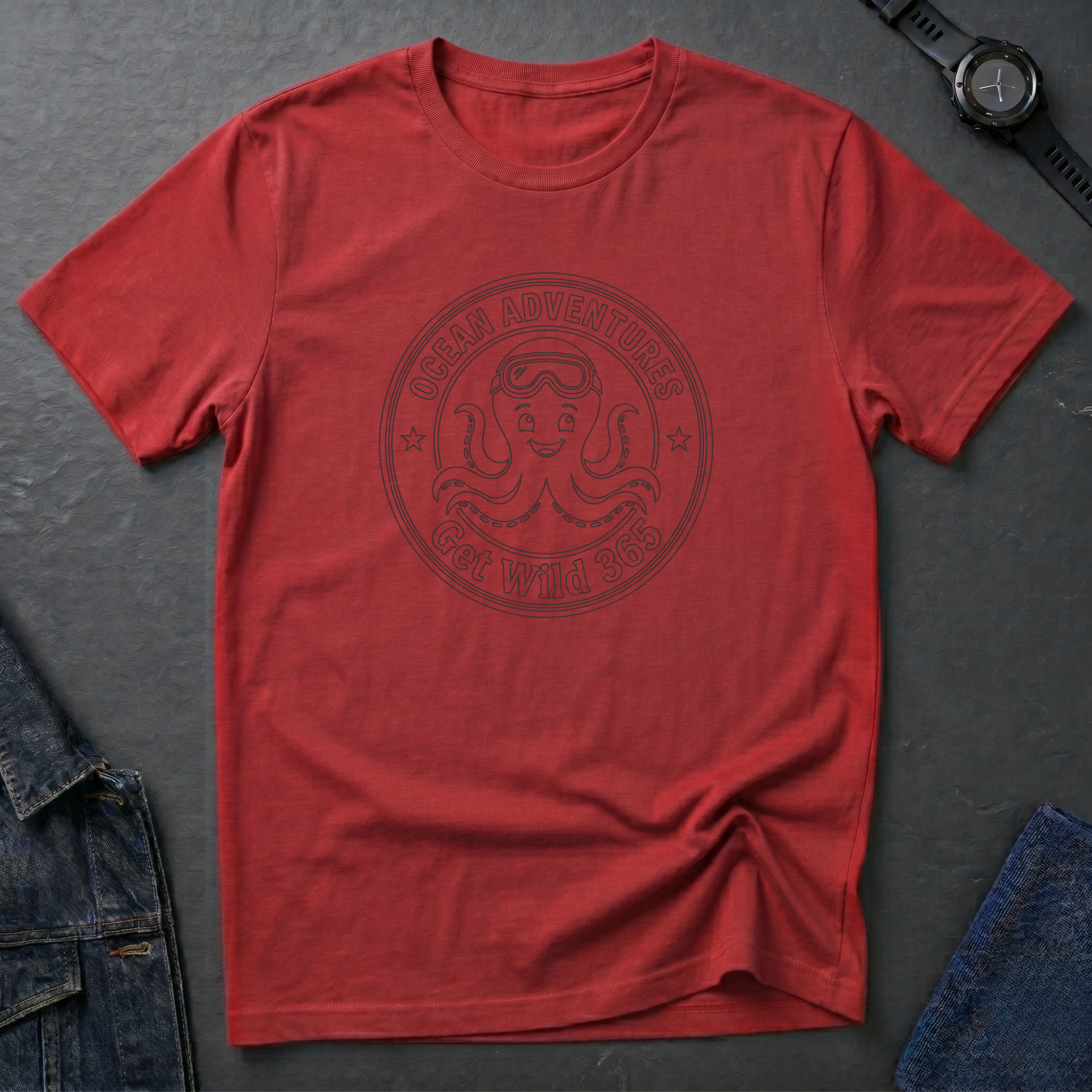 Octopus Badge T Shirt