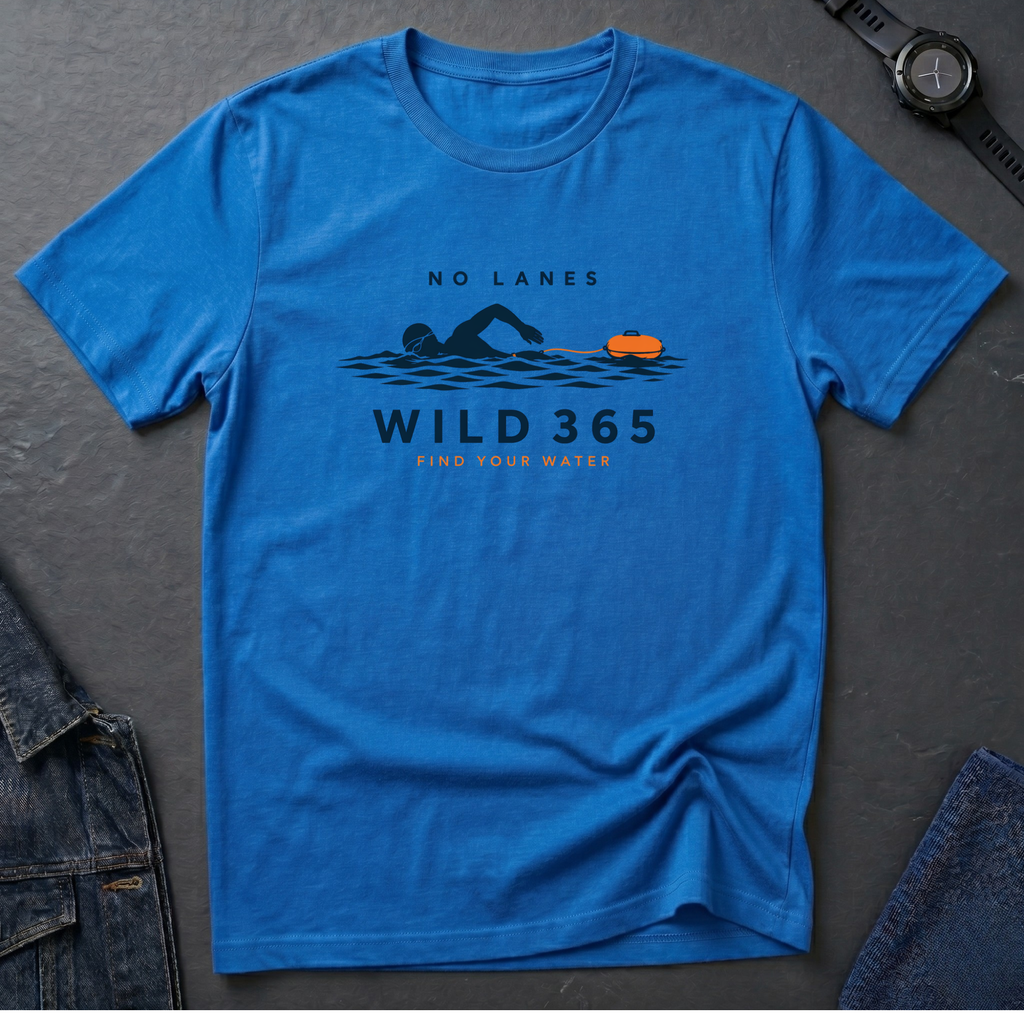 No Lanes Silhouette Swimmer T-Shirt