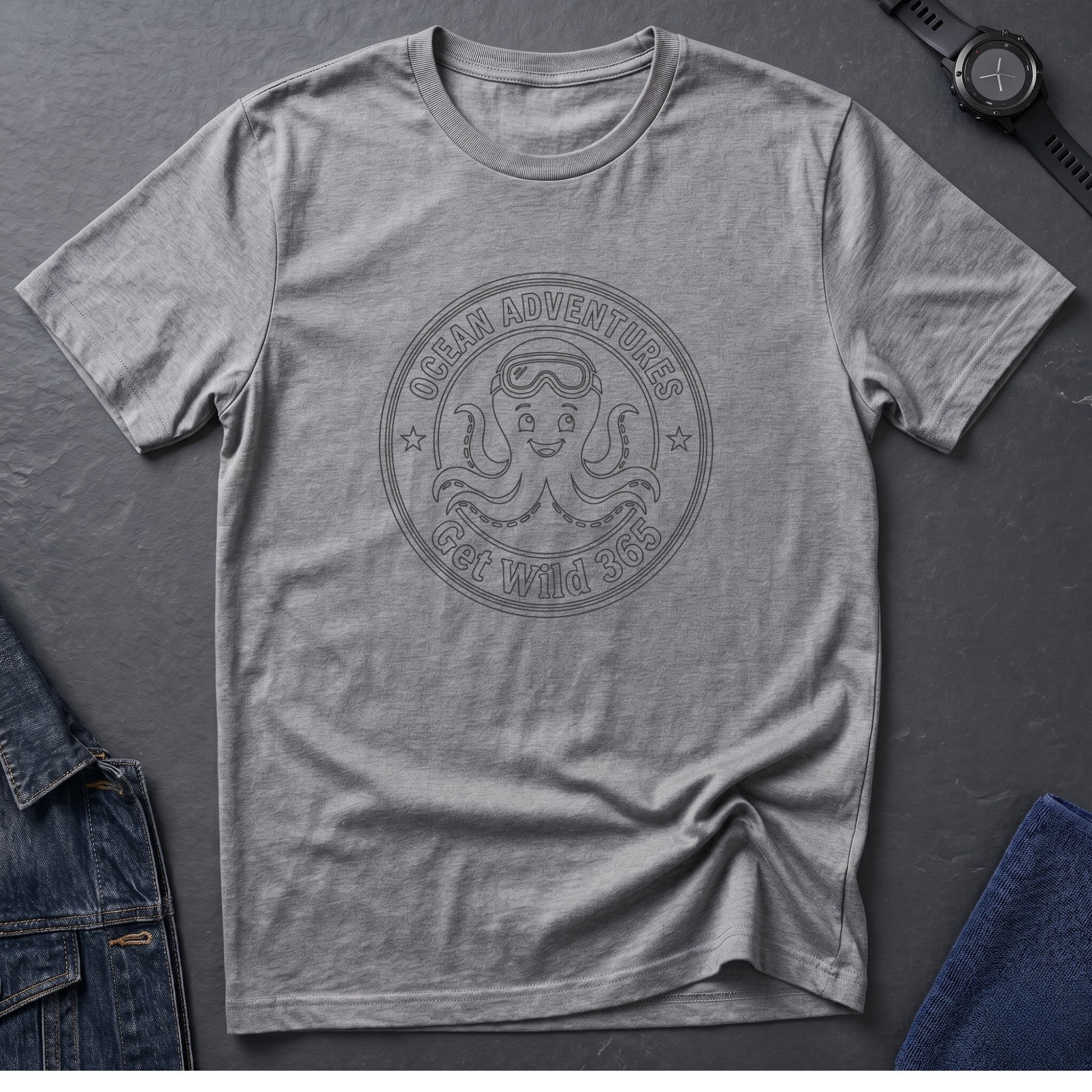 Octopus Badge T Shirt