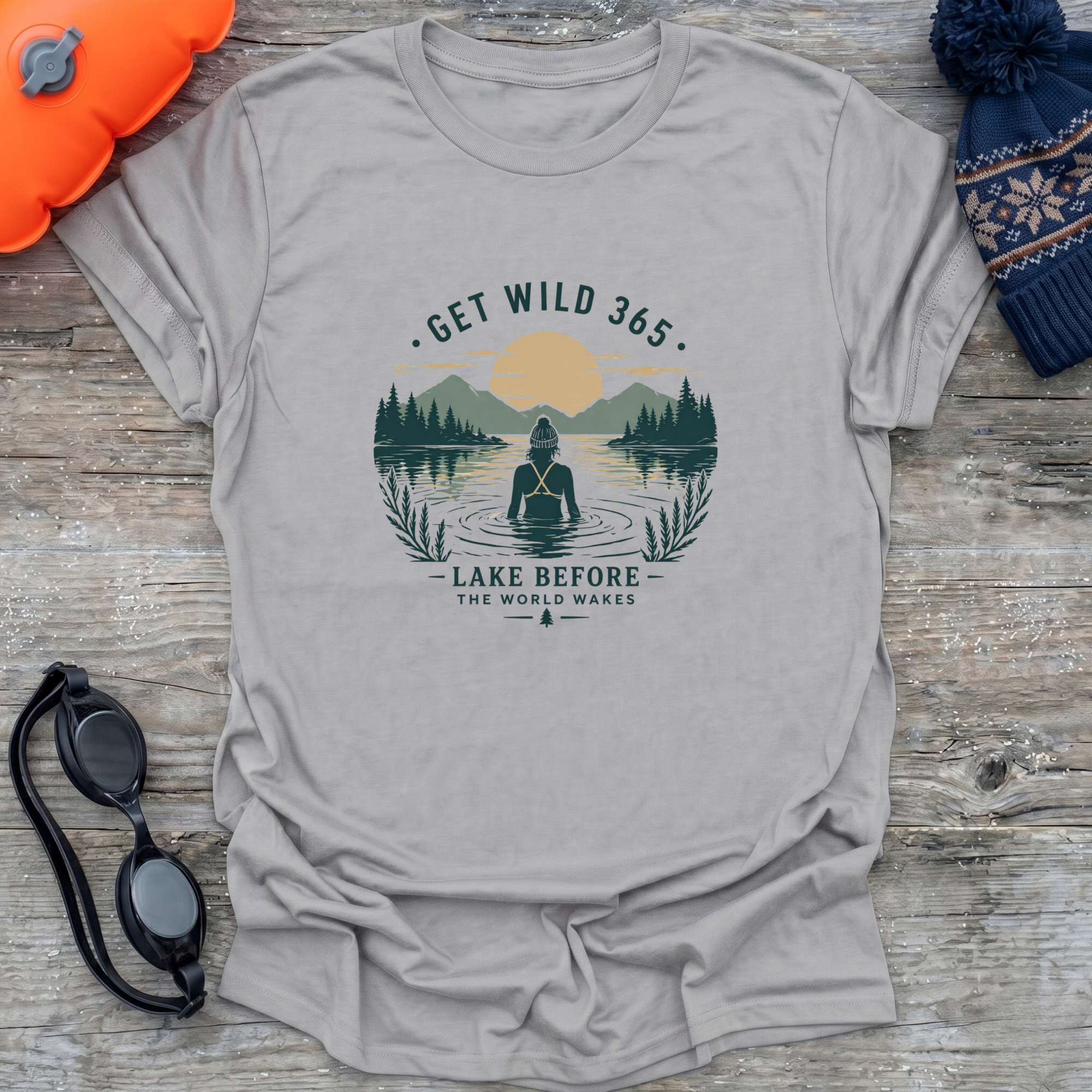 Lake Before Wakes Bobble T-Shirt