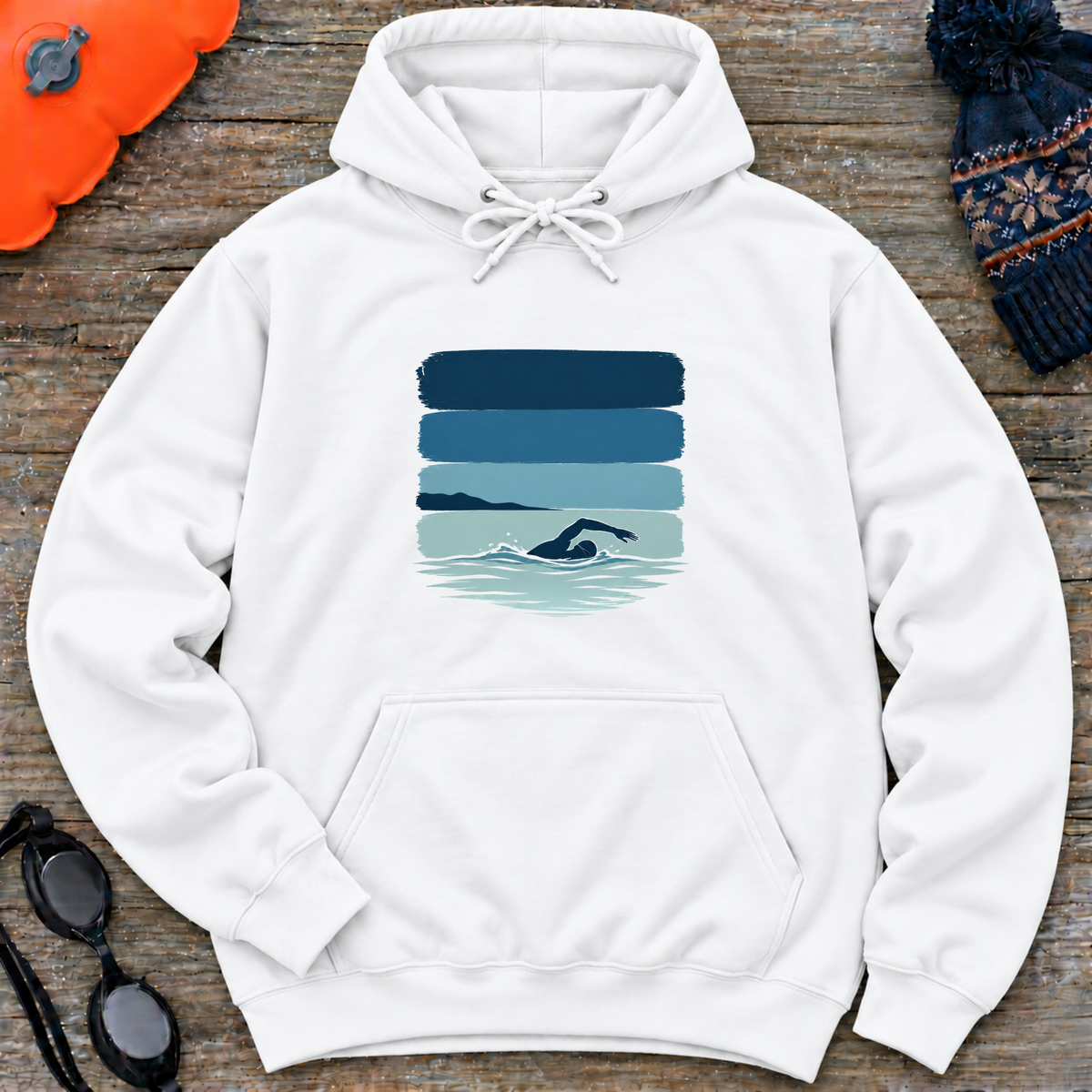 BrushStrokes Hooded Sweatshirt